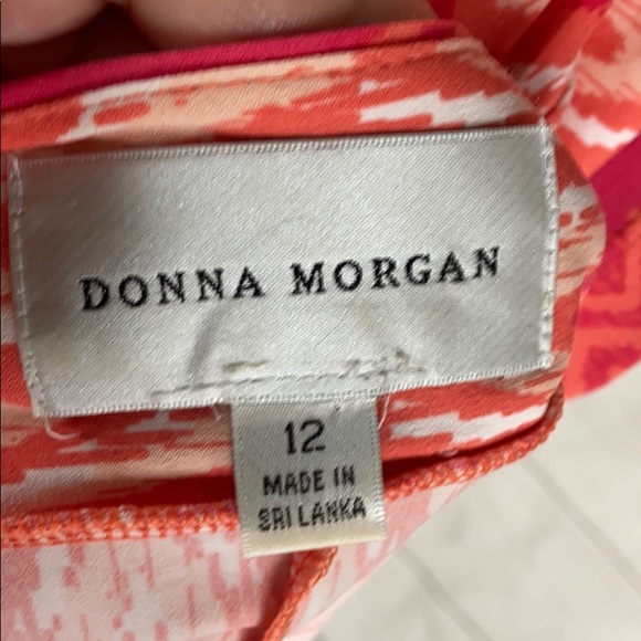 ❤️ DONNA MORGAN CHEVRON PRINT SHIFT DRESS - Picture 4 of 5